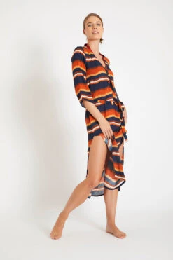 Robe De Plage à Rayures Multicolores ALVEAR VOILAFREEKA -Joli Vetement 20e alvear voilafre zfw06 dev1