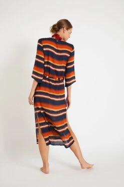 Robe De Plage à Rayures Multicolores ALVEAR VOILAFREEKA -Joli Vetement 20e alvear voilafre zfw06 dos