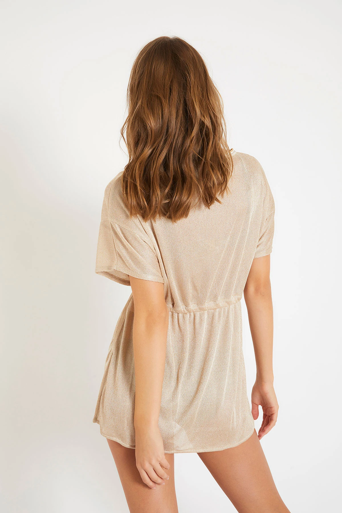 Tunique De Plage Courte Brillante MILDAÉ ALACADEZA 4 Tunique De Plage Courte Brillante MILDAÉ ALACADEZA – Image 4