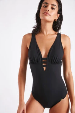 Maillot De Bain Une Pièce Noir EMIKA PORTOFINO