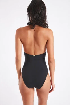 Maillot De Bain Un Pièce Noir Avec Bijou à La Poitrine MARILEE PORTOFINO -Joli Vetement 21e marilee portofi zgq01 dos 1