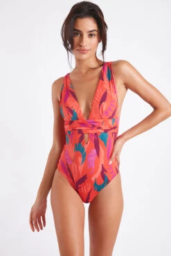 Maillot De Bain Une Pièce Papaye CAROLINA COLOREA -Joli Vetement 22e carolina colore zhk23 dev2