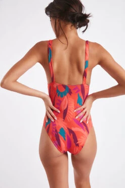 Maillot De Bain Une Pièce Papaye CAROLINA COLOREA -Joli Vetement 22e carolina colore zhk23 dos
