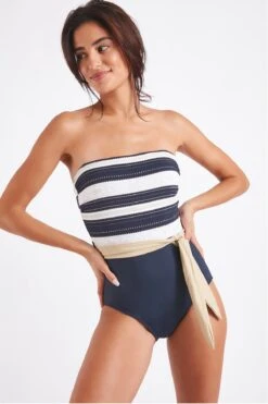 Maillot De Bain Une Pièce Bleu Marine EQUIA BARDANE -Joli Vetement 22e equia bardane zgv06 dev1