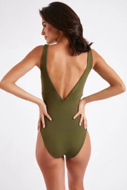 Maillot De Bain Une Pièce Kaki Réversible JOLDEA BOHIMIA -Joli Vetement 22e joldea bohimia 41n87 dos