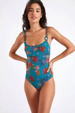 Maillot De Bain Bleu Paon JOVANIE DESMORIA