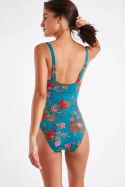 Maillot De Bain Bleu Paon JOVANIE DESMORIA -Joli Vetement 22e jovanie desmori zhb26 dos