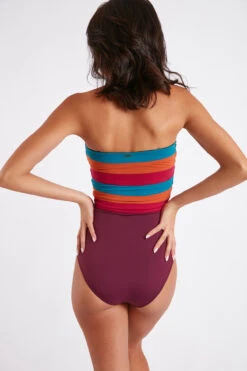 Maillot De Bain Une Pièce Bustier Coloré LEONIE OSTEA -Joli Vetement 22e leonie ostea 41n95 dos