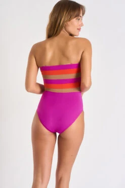 Maillot De Bain 1 Pièce Bustier Rose LEONIE OSTEA -Joli Vetement 22e leonie ostea won53 dos