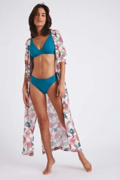 Robe De Plage écrue Imprimé Floral LISLORA VOILERLEA -Joli Vetement 22e lislora voilerl zhj11 dev1
