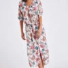 Robe De Plage écrue Imprimé Floral LISLORA VOILERLEA
