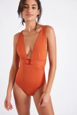 Maillot De Bain Une Pièce Orange Paprika LUCEA YOCOA -Joli Vetement 22e lucea yocoa won92 dev1