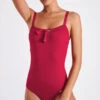 Maillot De Bain Une Pièce Framboise MICHELA PORTOFINO
