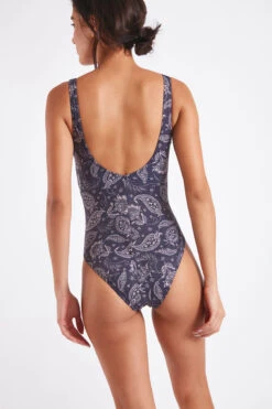 Maillot De Bain Une Pièce Bleu Marine NANCIE JAYERA -Joli Vetement 22e nancie jayera zhd06 dos