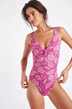 Maillot De Bain Une Pièce Rose Indien NANCIE JAYERA -Joli Vetement 22e nancie jayera zhd53 dev4