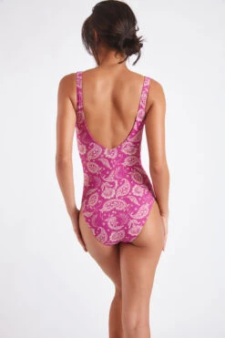 Maillot De Bain Une Pièce Rose Indien NANCIE JAYERA -Joli Vetement 22e nancie jayera zhd53 dos
