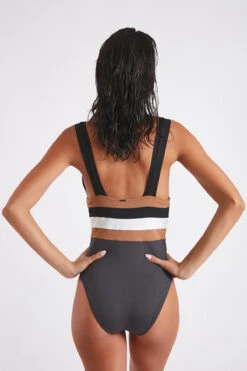 Maillot De Bain Une Pièce Anthracite NICOLE OSTEA -Joli Vetement 22e nicole ostea 41n70 dos