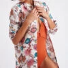 Chemise De Plage fluide écrue Imprimé Floral NOLIE VOILERLEA