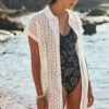 Chemise De Plage Blanche Broderie Anglaise PAQUEA PALACA