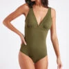 Maillot De Bain Une Pièce Kaki SYBILLE BOHIMIA
