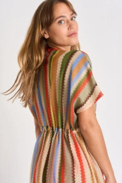 Tunique écrue Rayées LIZAE GOLFITO