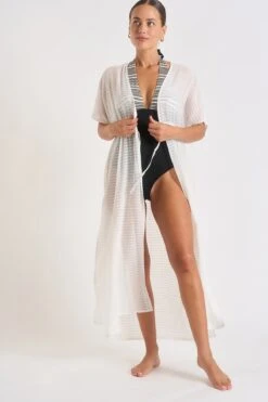 Tunique écrue LIZAE SOLOBEACH -Joli Vetement 23e lizae solobeach lhy11 dev