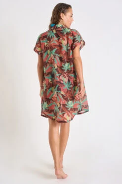 Chemise Marron à Motifs PALACA JALAMA -Joli Vetement 23e palaca jalamavo lix98 dos