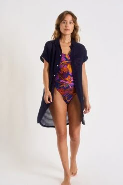 Chemise Marine PALACA SOLOBEACH -Joli Vetement 23e palaca solobeac lhy06 dev6