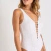 Maillot De Bain Une Pièce Blanc VOLUPIA OREA